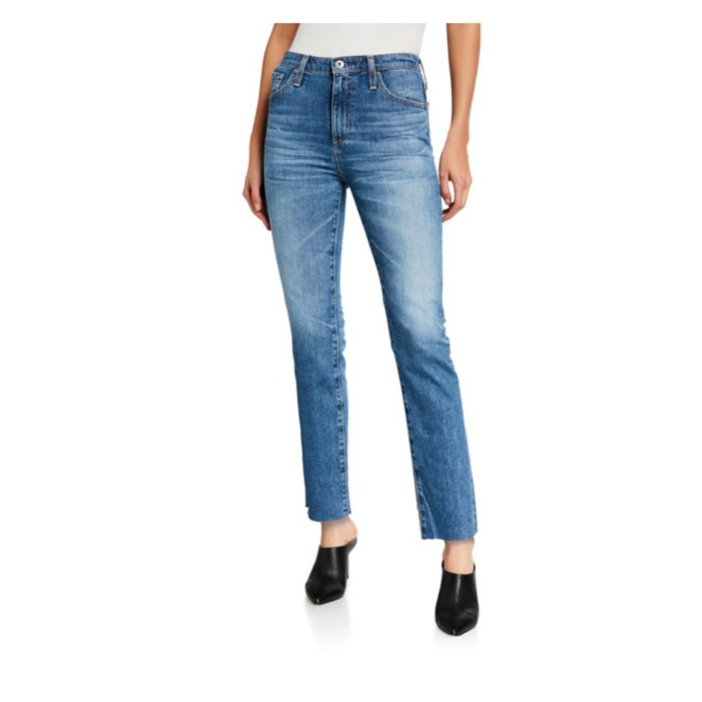 AG Isabelle High-Rise Straight Cropped Jean 27